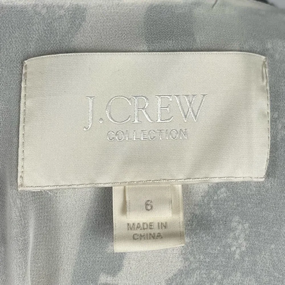 J. Crew Chiffon Lace Pattern‎ Blouse - Women’s 6